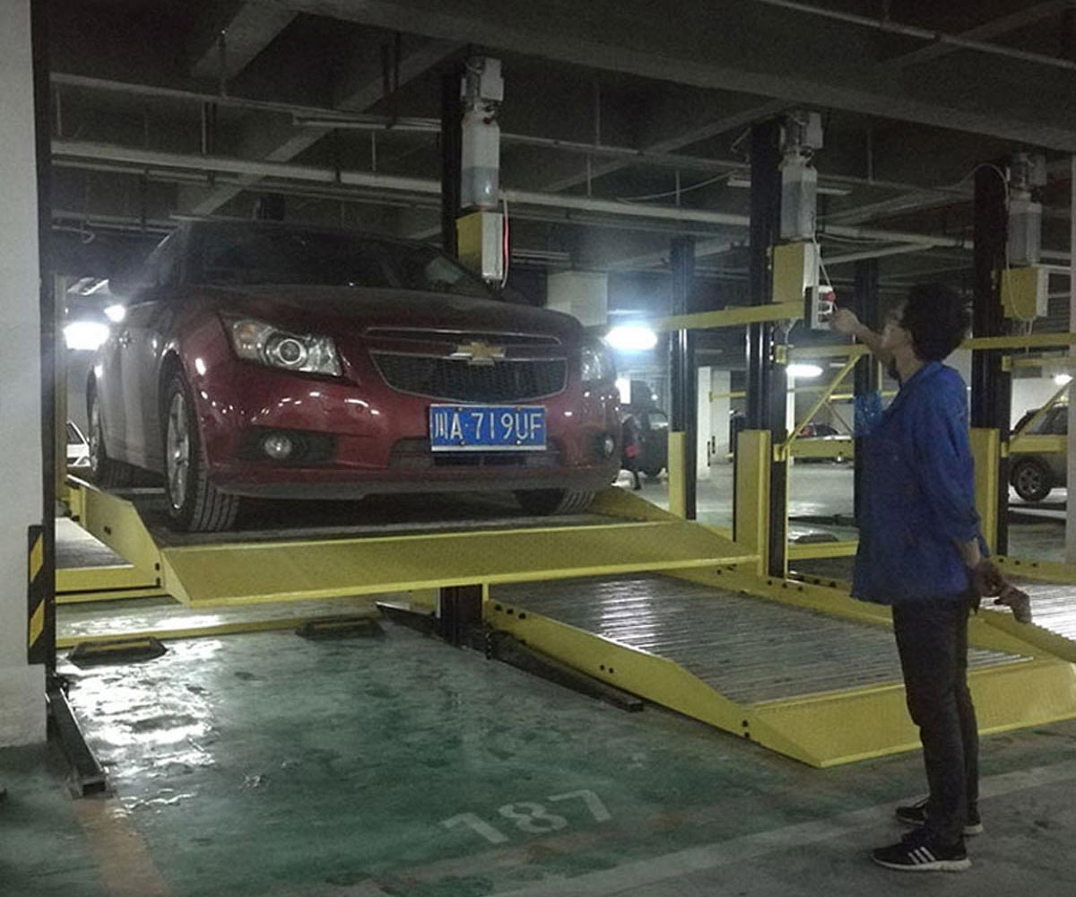 彝良兩層簡(jiǎn)易類(lèi)停車(chē)立體車(chē)庫(kù)安裝
