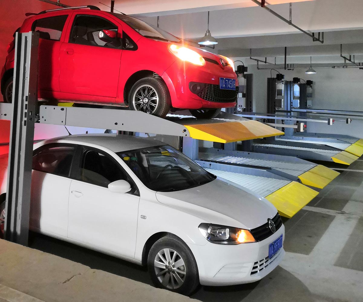師宗小區(qū)二層簡易升降機械車庫