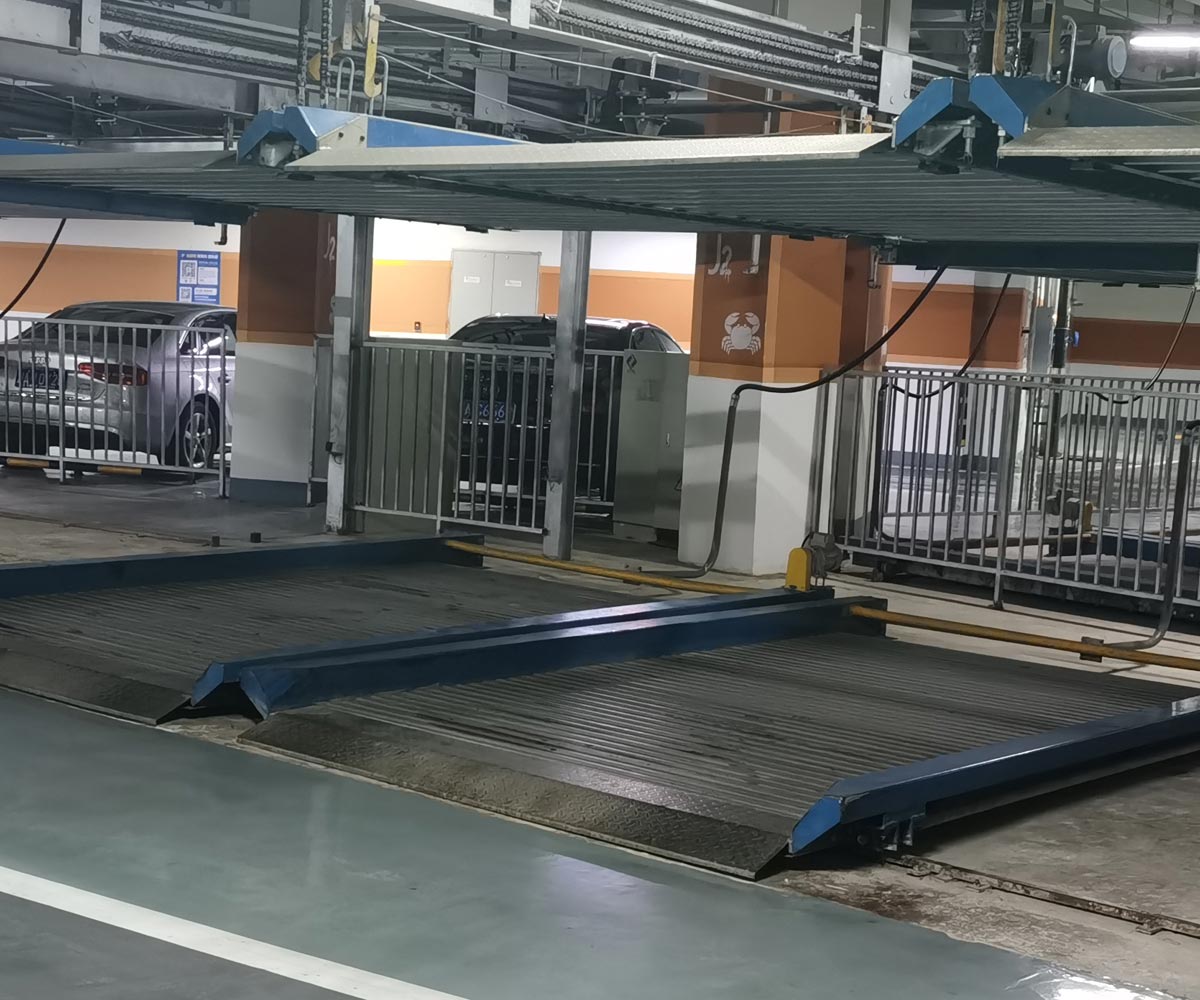 楚雄負二正二地坑式PSH4D2四層升降橫移機械式停車設備